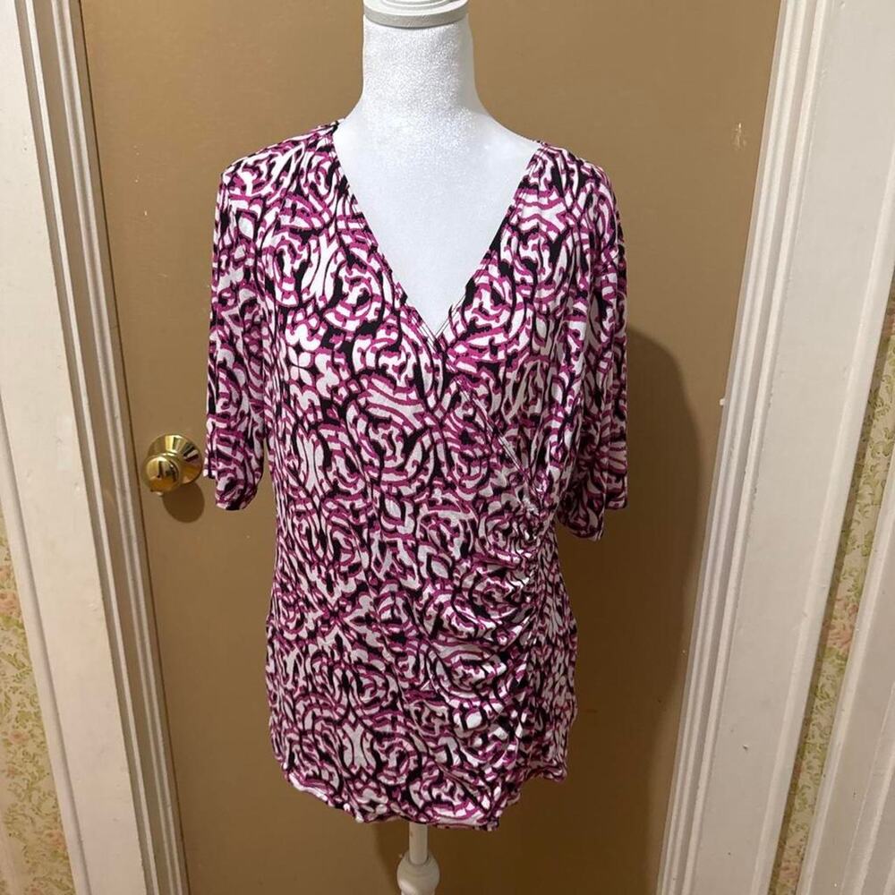 BLOUSE abstract swirl